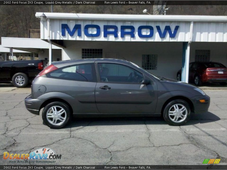 2002 Ford Focus ZX3 Coupe Liquid Grey Metallic / Dark Charcoal Photo #1