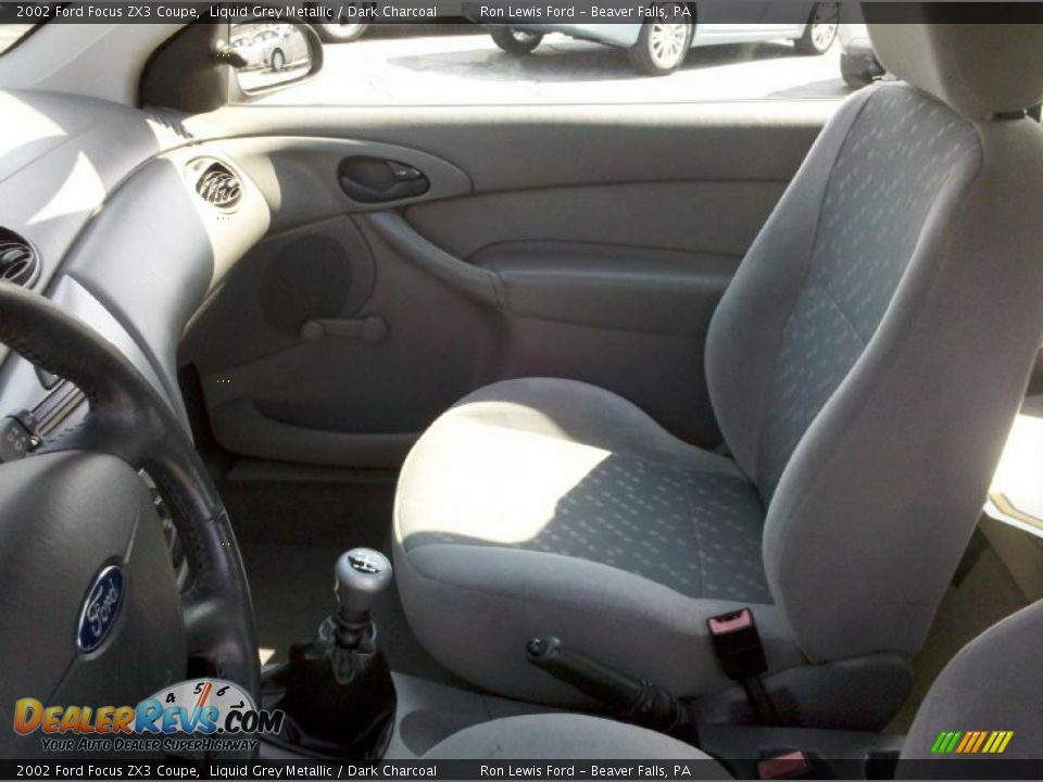 2002 Ford Focus ZX3 Coupe Liquid Grey Metallic / Dark Charcoal Photo #8