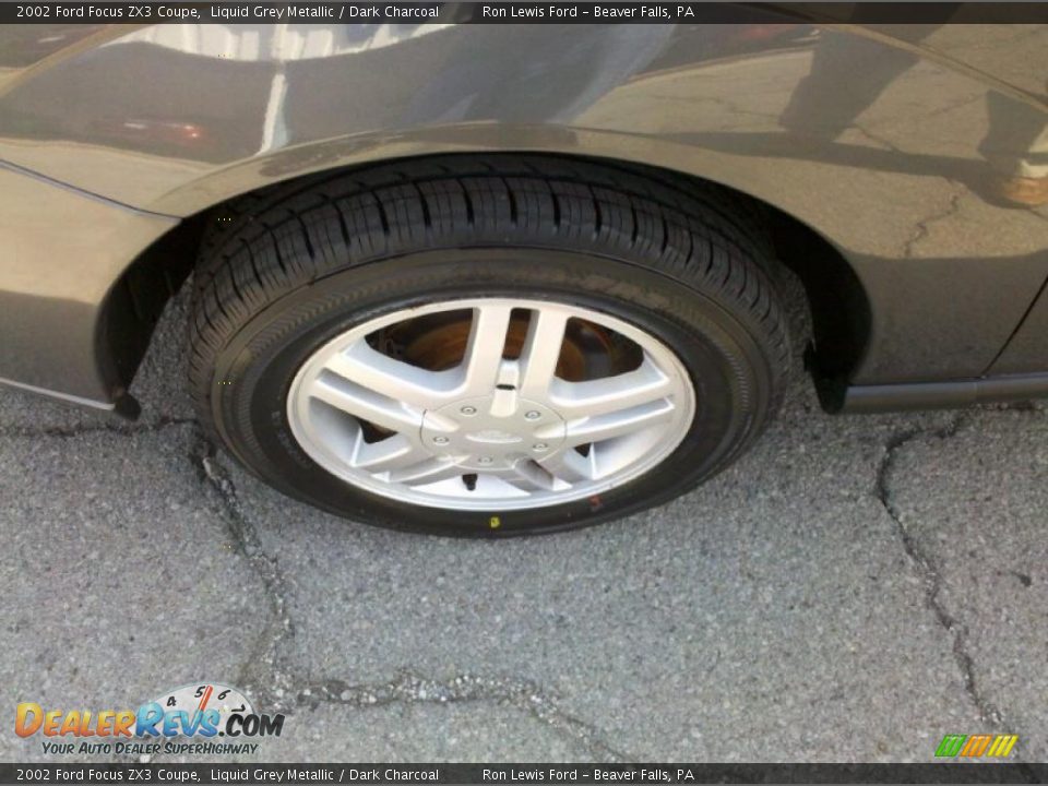 2002 Ford Focus ZX3 Coupe Liquid Grey Metallic / Dark Charcoal Photo #14