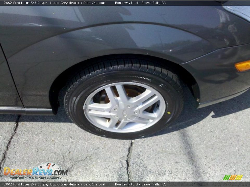 2002 Ford Focus ZX3 Coupe Liquid Grey Metallic / Dark Charcoal Photo #18