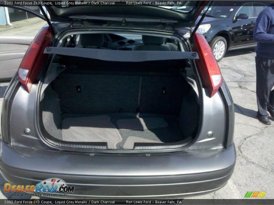 2002 Ford Focus ZX3 Coupe Liquid Grey Metallic / Dark Charcoal Photo #20