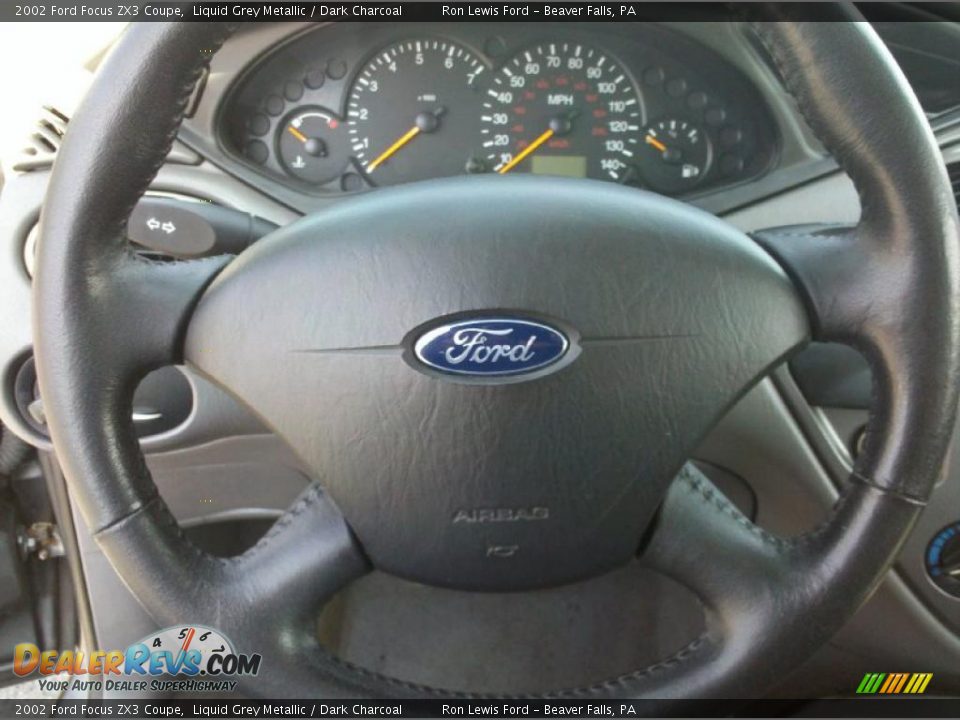 2002 Ford Focus ZX3 Coupe Steering Wheel Photo #24