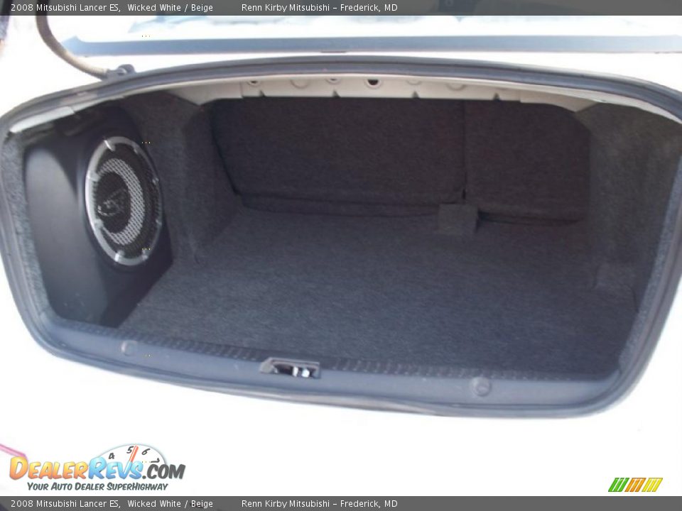 2008 Mitsubishi Lancer ES Wicked White / Beige Photo #22