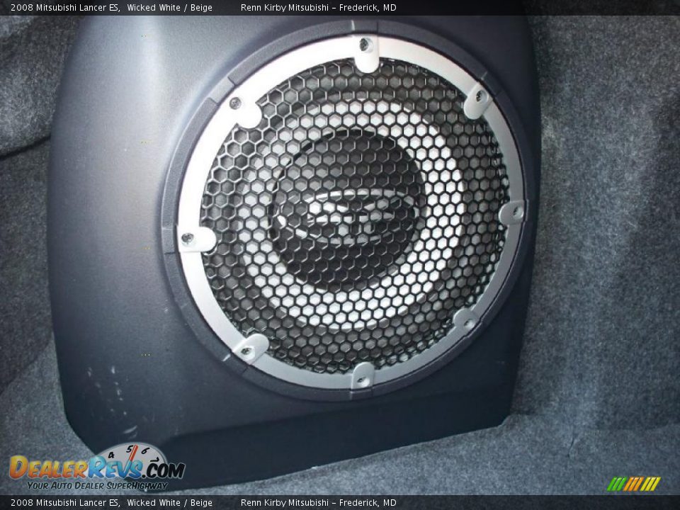 2008 Mitsubishi Lancer ES Wicked White / Beige Photo #23