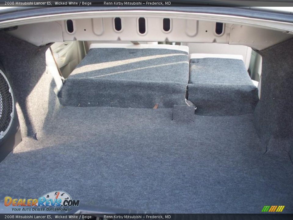 2008 Mitsubishi Lancer ES Wicked White / Beige Photo #24