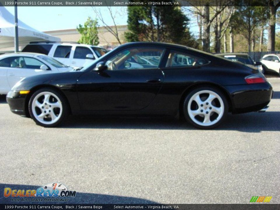 1999 Porsche 911 Carrera Coupe Black / Savanna Beige Photo #3