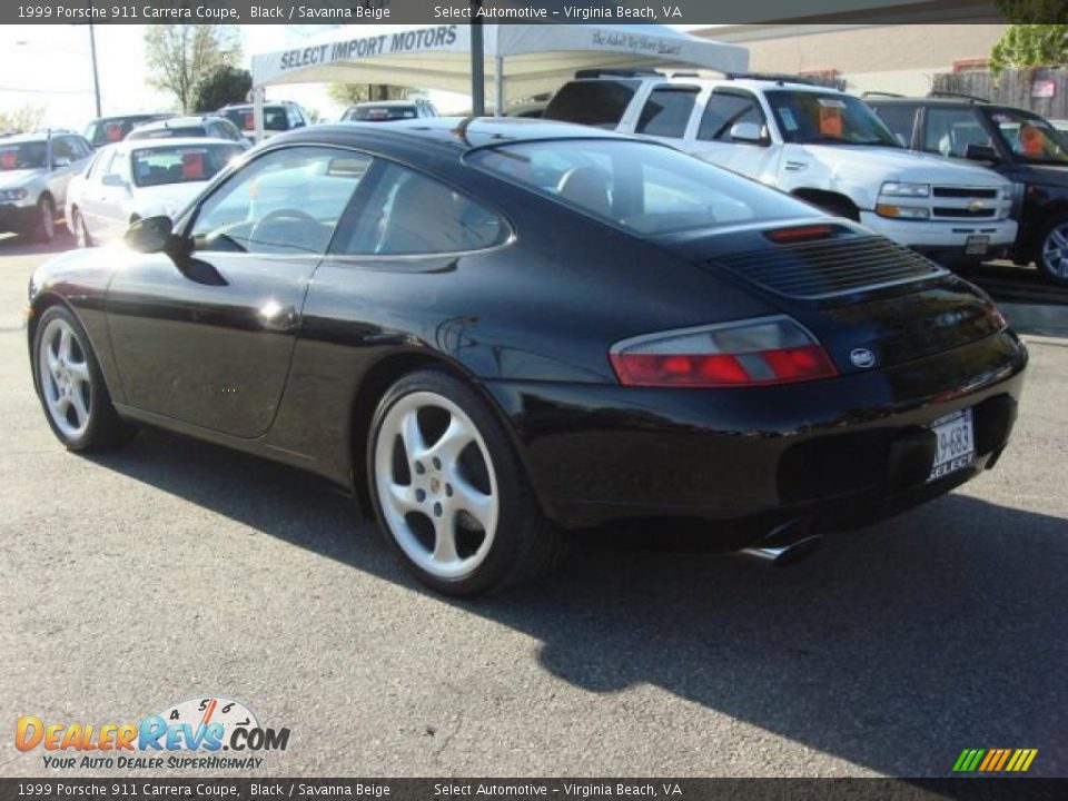 1999 Porsche 911 Carrera Coupe Black / Savanna Beige Photo #4