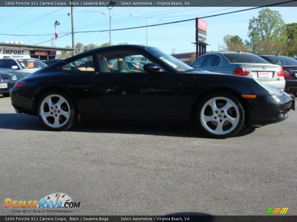 1999 Porsche 911 Carrera Coupe Black / Savanna Beige Photo #6