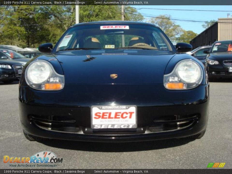 1999 Porsche 911 Carrera Coupe Black / Savanna Beige Photo #8