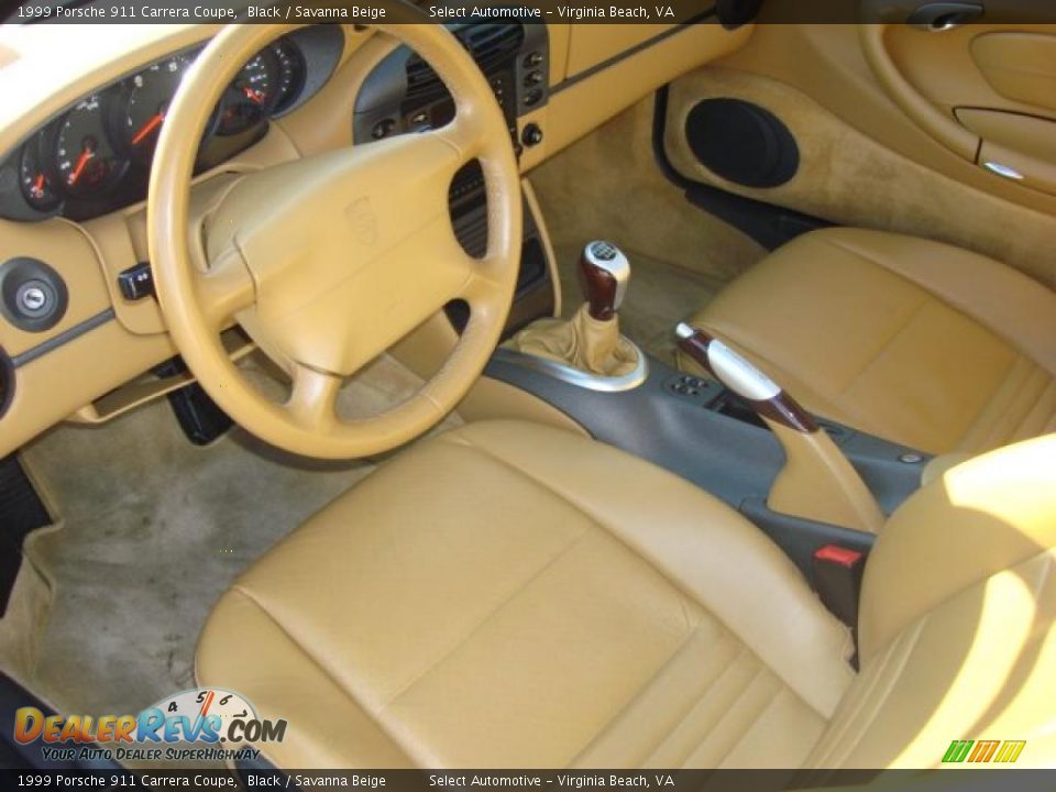 Savanna Beige Interior - 1999 Porsche 911 Carrera Coupe Photo #12