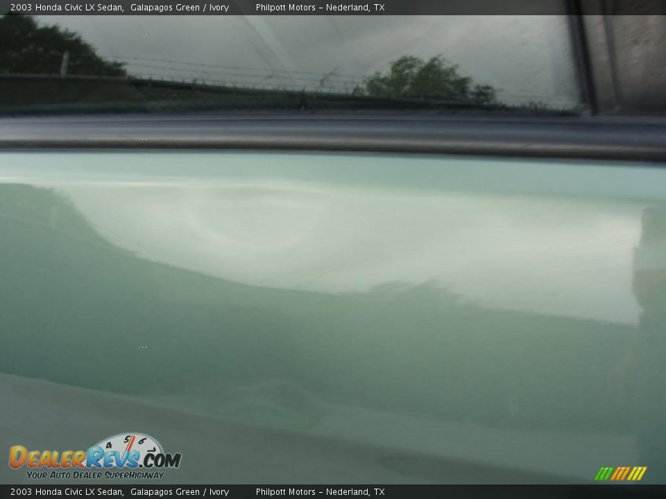 2003 Honda Civic LX Sedan Galapagos Green / Ivory Photo #19