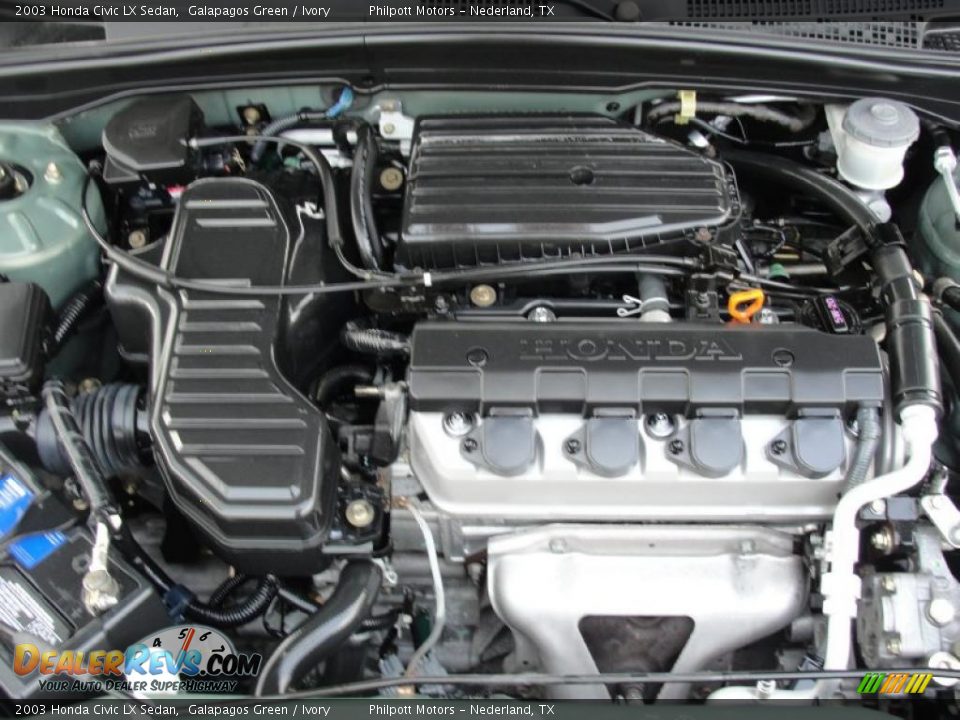 2003 Honda Civic LX Sedan 1.7 Liter SOHC 16V 4 Cylinder Engine Photo #26