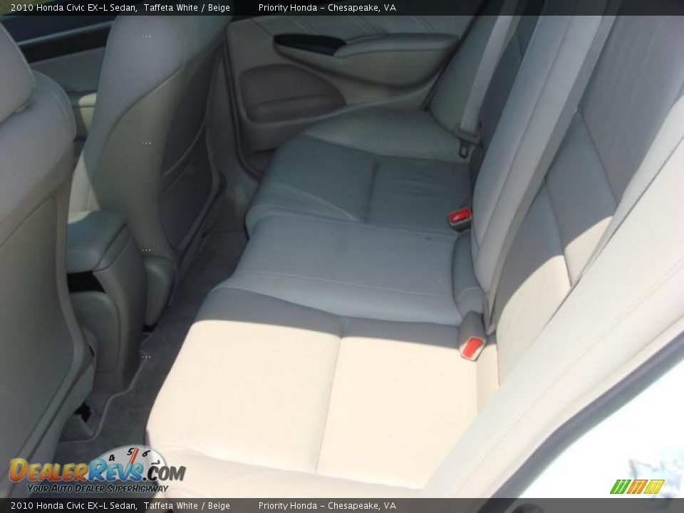 Beige Interior - 2010 Honda Civic EX-L Sedan Photo #10
