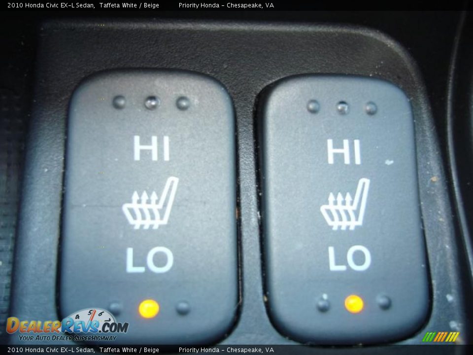 Controls of 2010 Honda Civic EX-L Sedan Photo #16