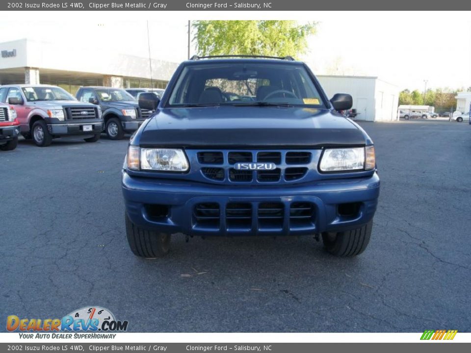 2002 Isuzu Rodeo LS 4WD Clipper Blue Metallic / Gray Photo #7