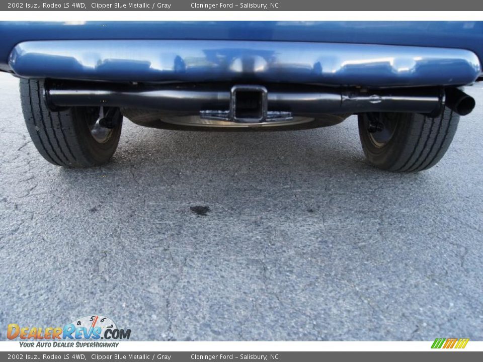 2002 Isuzu Rodeo LS 4WD Clipper Blue Metallic / Gray Photo #22