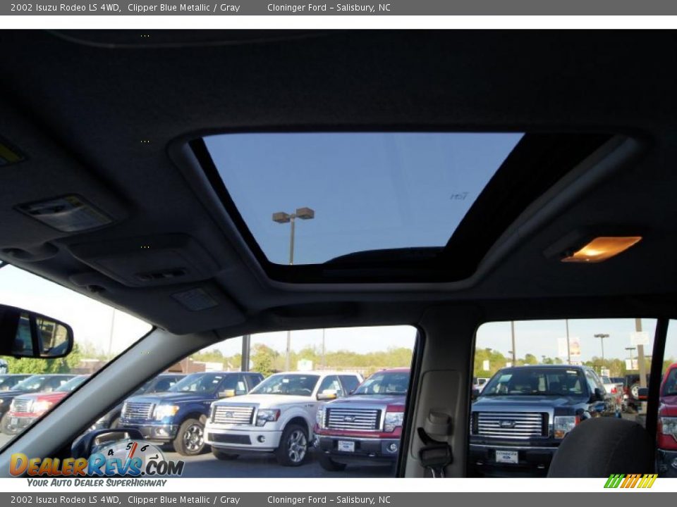 2002 Isuzu Rodeo LS 4WD Clipper Blue Metallic / Gray Photo #27