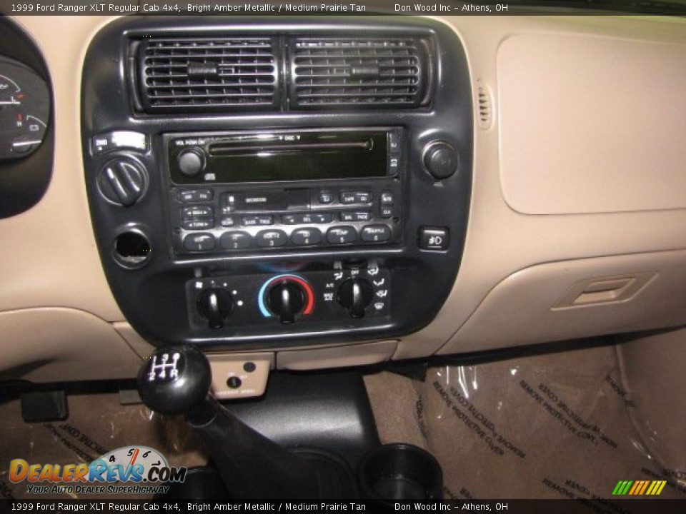 1999 Ford Ranger XLT Regular Cab 4x4 Bright Amber Metallic / Medium Prairie Tan Photo #11