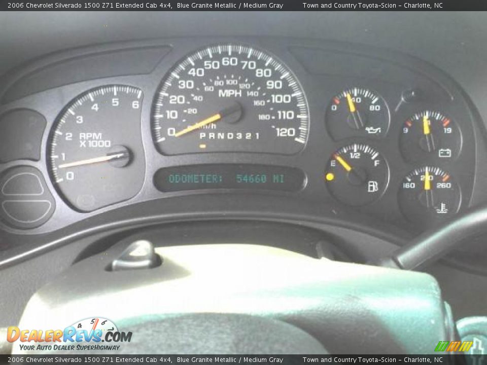 2006 Chevrolet Silverado 1500 Z71 Extended Cab 4x4 Blue Granite Metallic / Medium Gray Photo #9