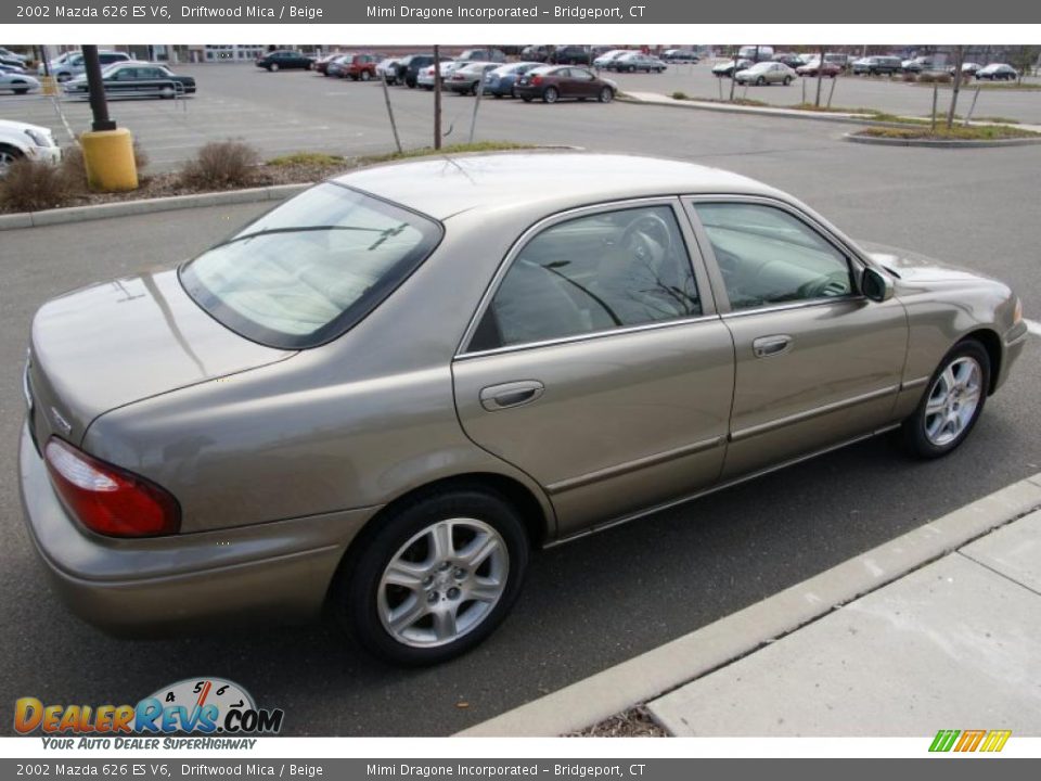 2002 Mazda 626 ES V6 Driftwood Mica / Beige Photo #4