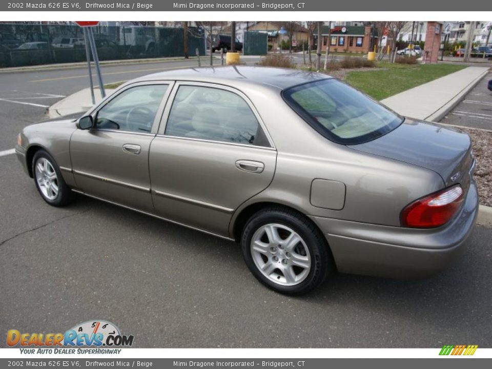 2002 Mazda 626 ES V6 Driftwood Mica / Beige Photo #6