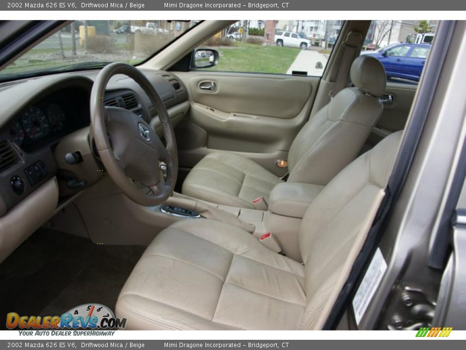 Beige Interior - 2002 Mazda 626 ES V6 Photo #8