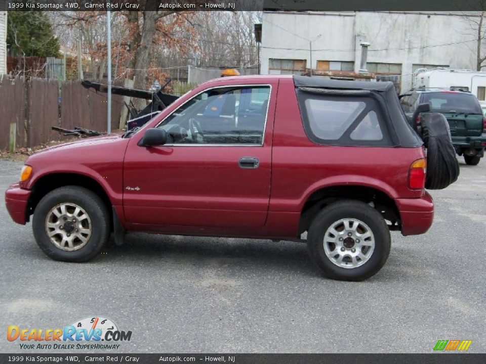1999 Kia Sportage 4WD Garnet Red / Gray Photo #7