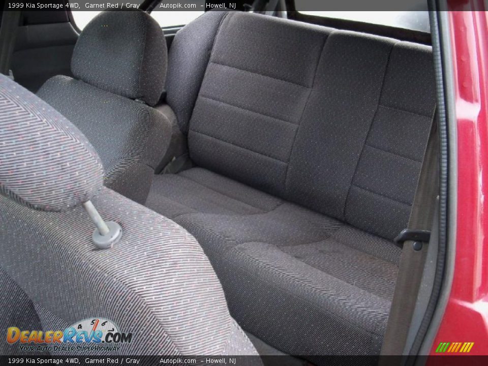1999 Kia Sportage 4WD Garnet Red / Gray Photo #10