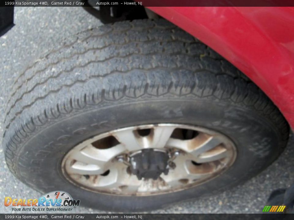 1999 Kia Sportage 4WD Garnet Red / Gray Photo #15
