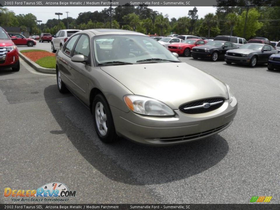 2003 Ford Taurus SES Arizona Beige Metallic / Medium Parchment Photo #1