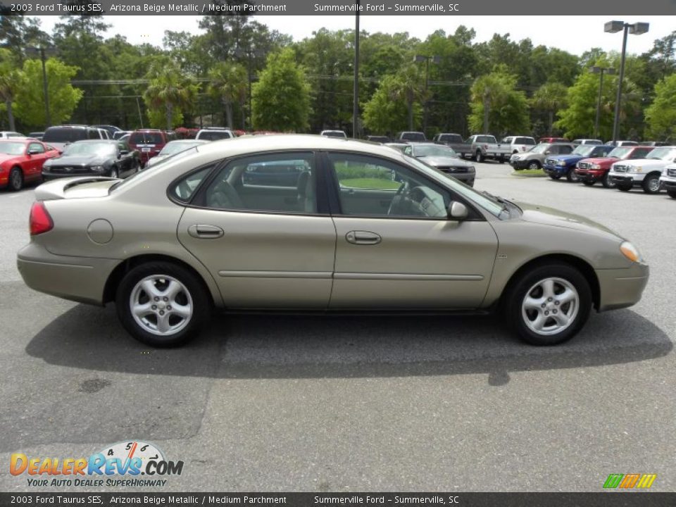2003 Ford Taurus SES Arizona Beige Metallic / Medium Parchment Photo #13