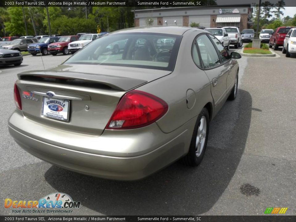 2003 Ford Taurus SES Arizona Beige Metallic / Medium Parchment Photo #14