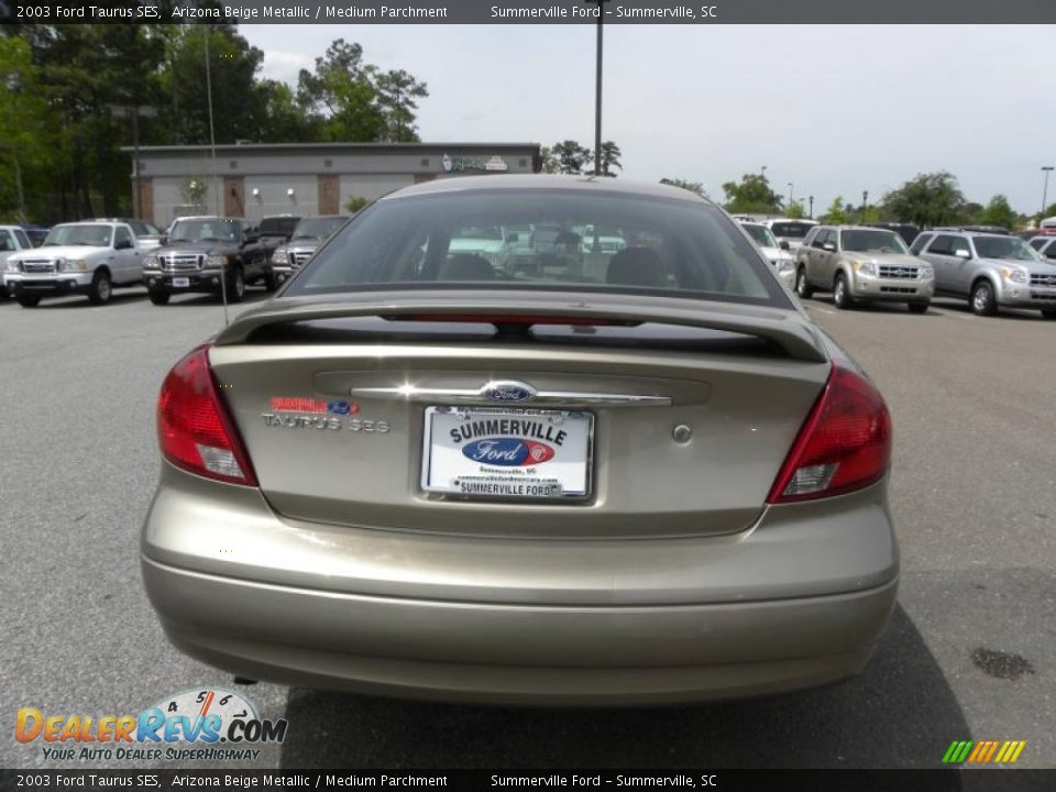 2003 Ford Taurus SES Arizona Beige Metallic / Medium Parchment Photo #15