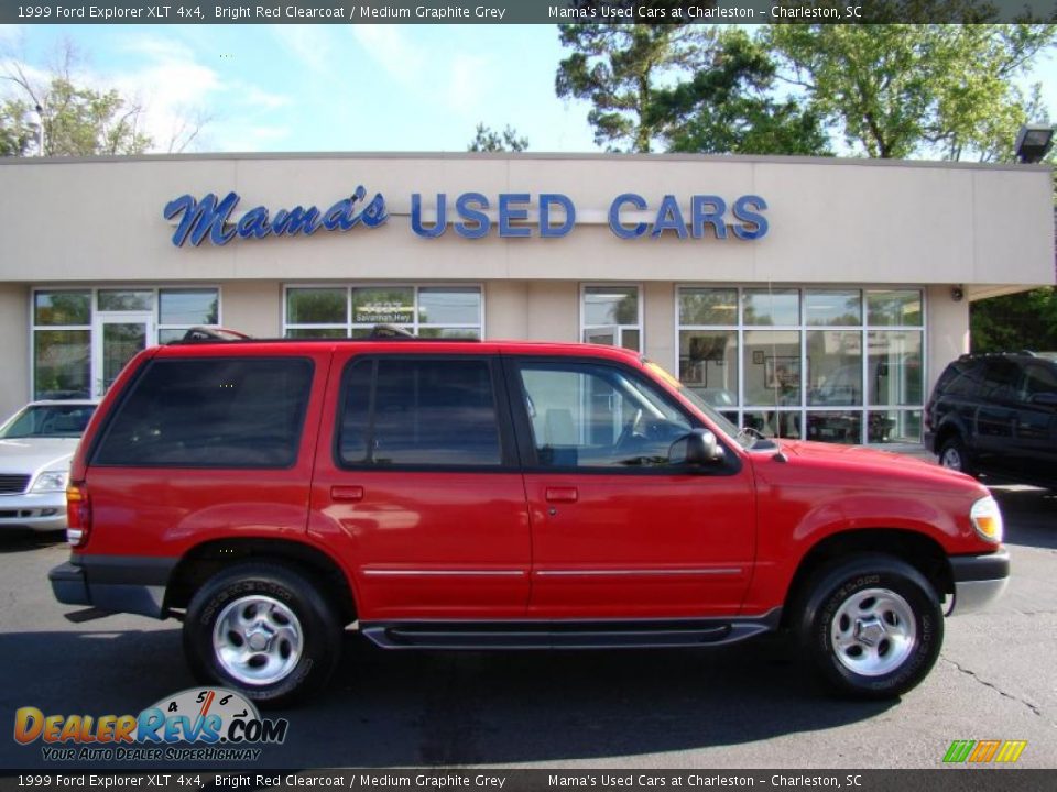 1999 Ford Explorer XLT 4x4 Bright Red Clearcoat / Medium Graphite Grey Photo #1