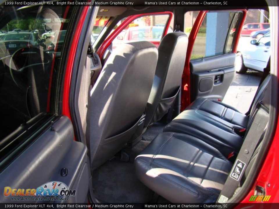 1999 Ford Explorer XLT 4x4 Bright Red Clearcoat / Medium Graphite Grey Photo #12
