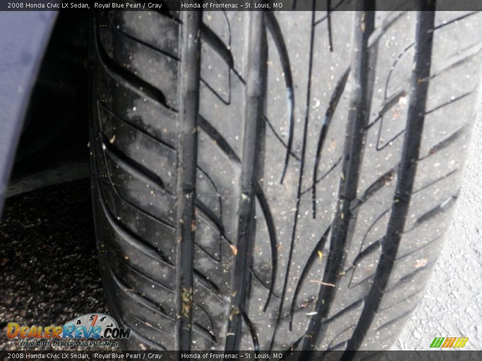 2008 Honda Civic LX Sedan Royal Blue Pearl / Gray Photo #9