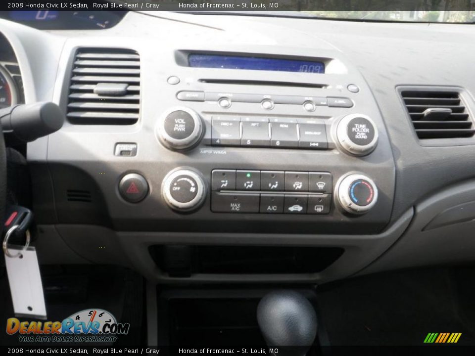 2008 Honda Civic LX Sedan Royal Blue Pearl / Gray Photo #13