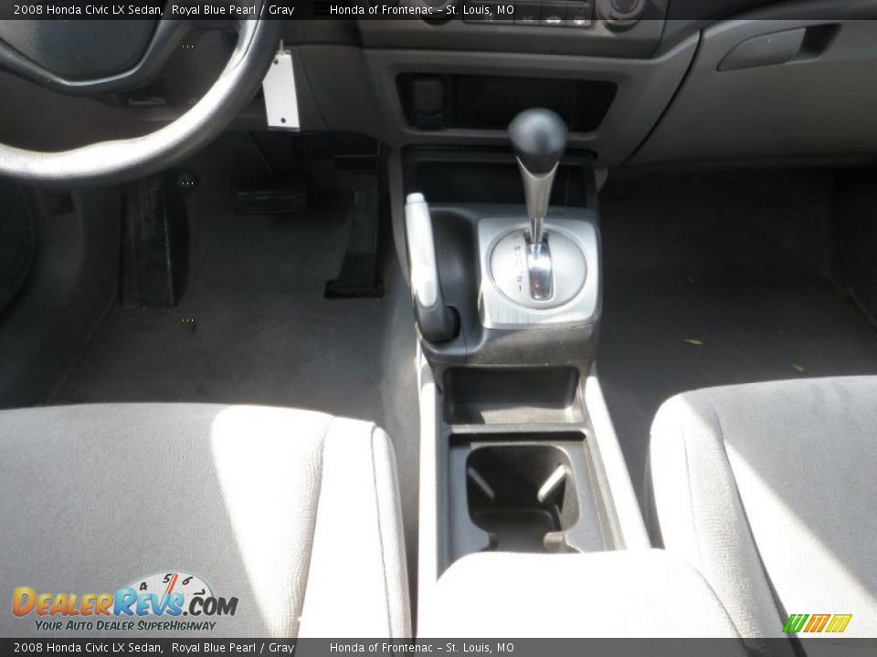 2008 Honda Civic LX Sedan Royal Blue Pearl / Gray Photo #14