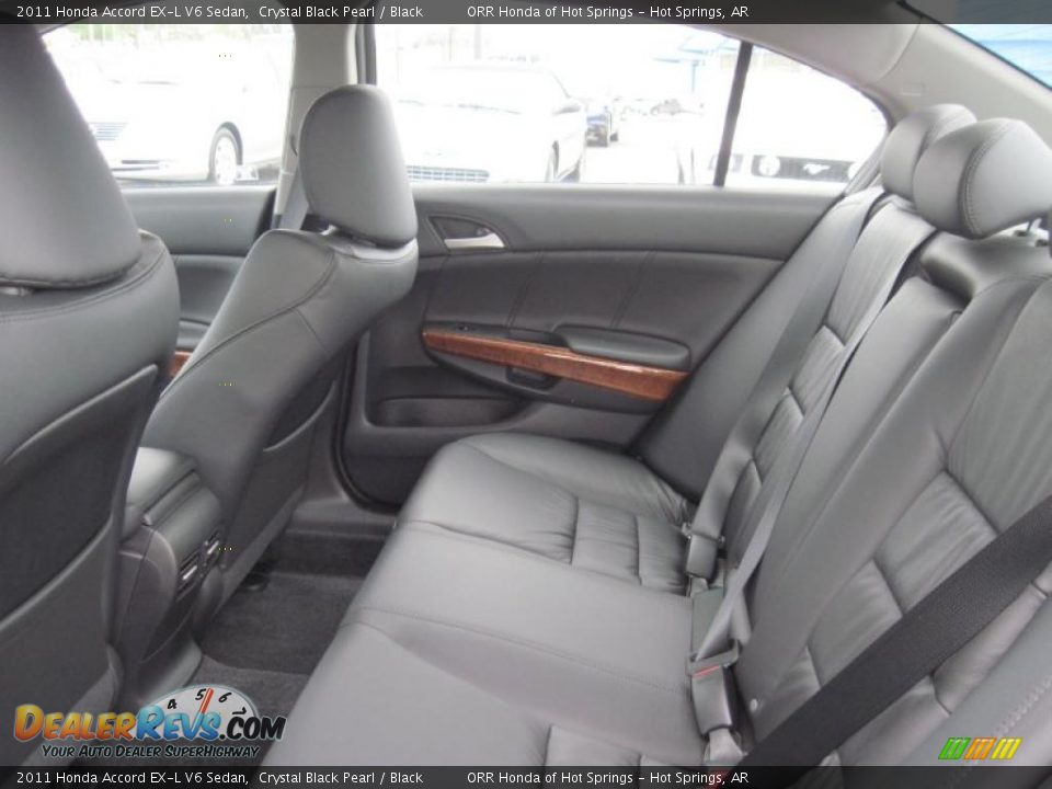 2011 Honda Accord EX-L V6 Sedan Crystal Black Pearl / Black Photo #13