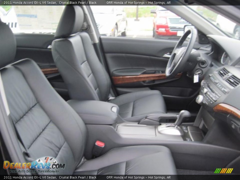 2011 Honda Accord EX-L V6 Sedan Crystal Black Pearl / Black Photo #17