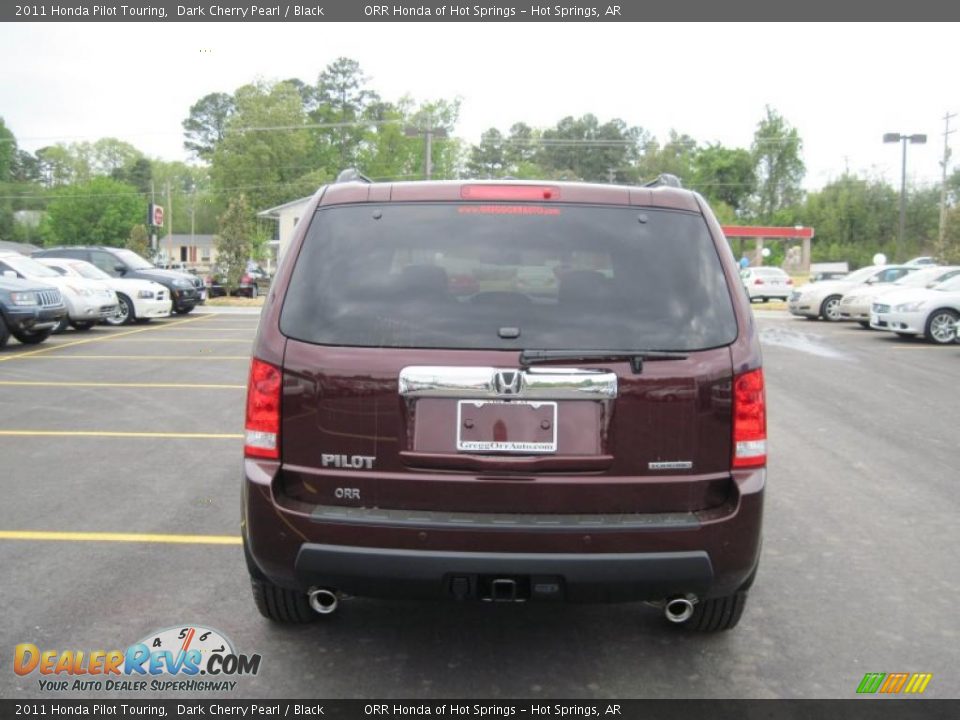 2011 Honda Pilot Touring Dark Cherry Pearl / Black Photo #4