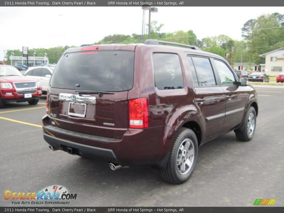 2011 Honda Pilot Touring Dark Cherry Pearl / Black Photo #5