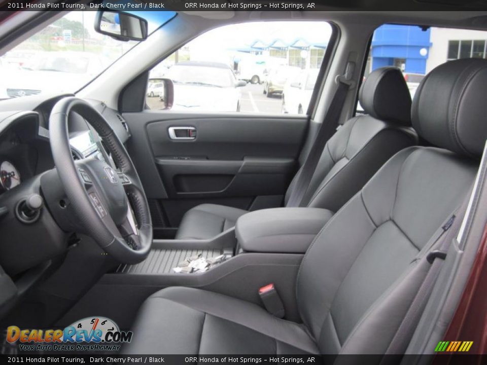 Black Interior - 2011 Honda Pilot Touring Photo #10