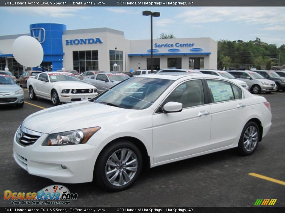 2011 Honda Accord EX-L V6 Sedan Taffeta White / Ivory Photo #1