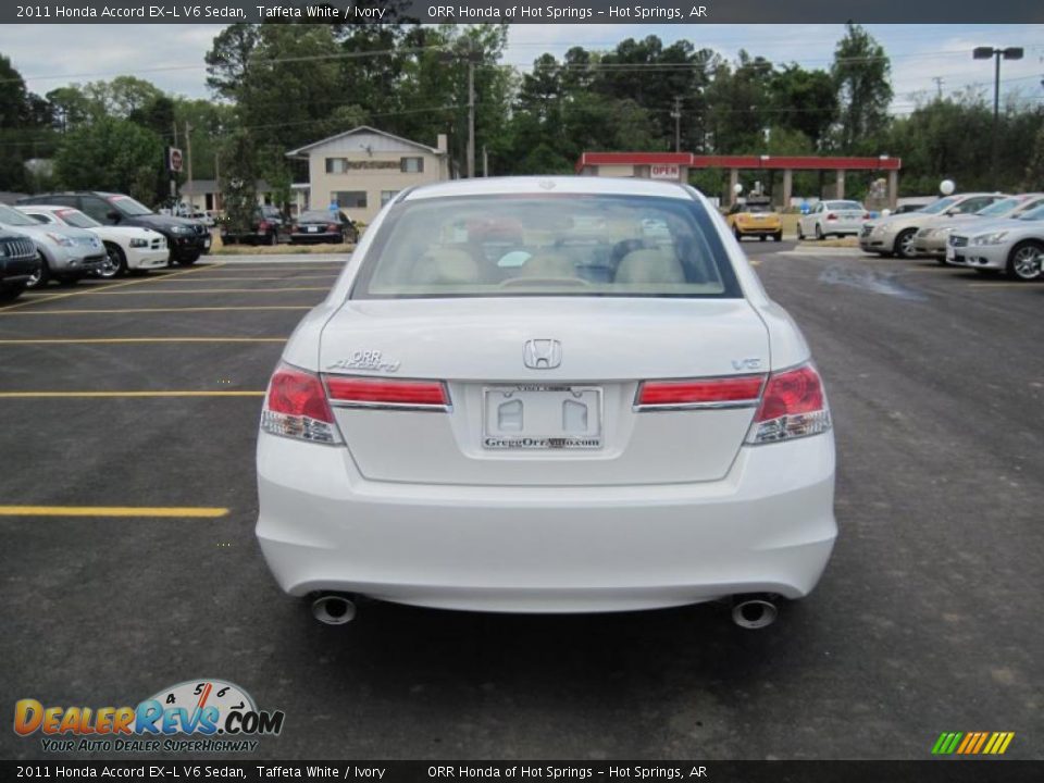 Taffeta White 2011 Honda Accord EX-L V6 Sedan Photo #4
