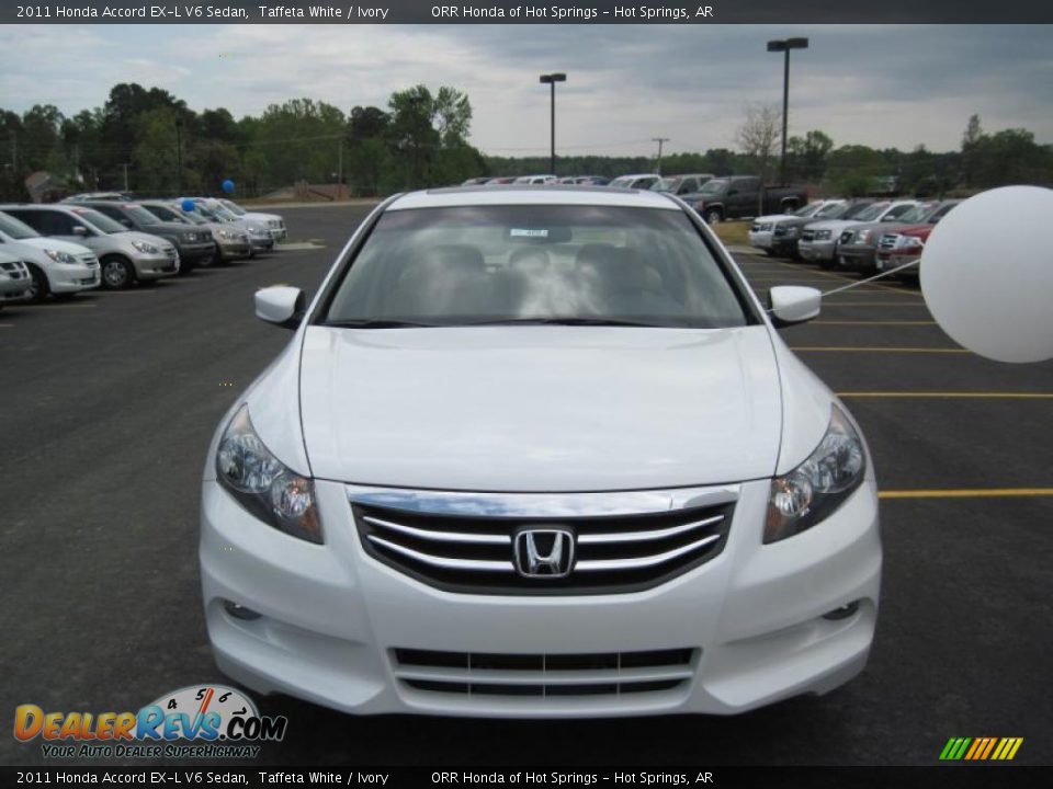 Taffeta White 2011 Honda Accord EX-L V6 Sedan Photo #8