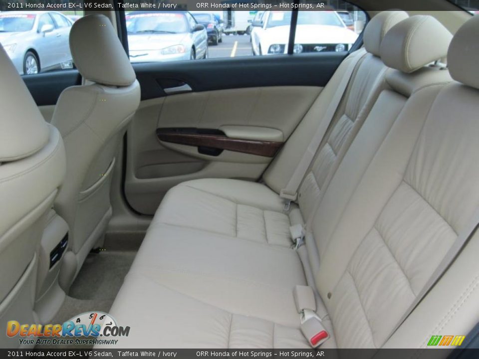 Ivory Interior - 2011 Honda Accord EX-L V6 Sedan Photo #13