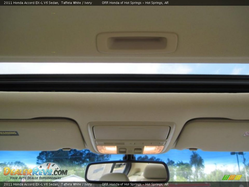2011 Honda Accord EX-L V6 Sedan Taffeta White / Ivory Photo #15