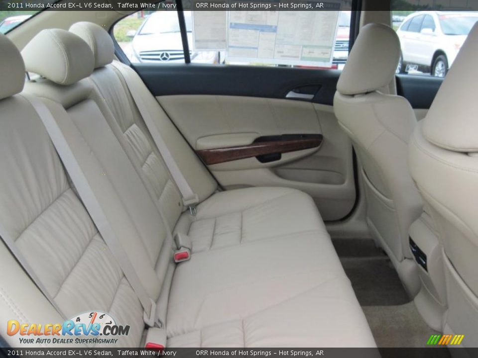 2011 Honda Accord EX-L V6 Sedan Taffeta White / Ivory Photo #16