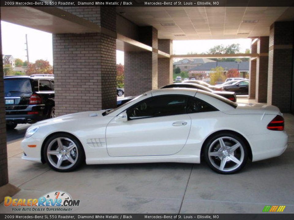 2009 Mercedes-Benz SL 550 Roadster Diamond White Metallic / Black Photo #1
